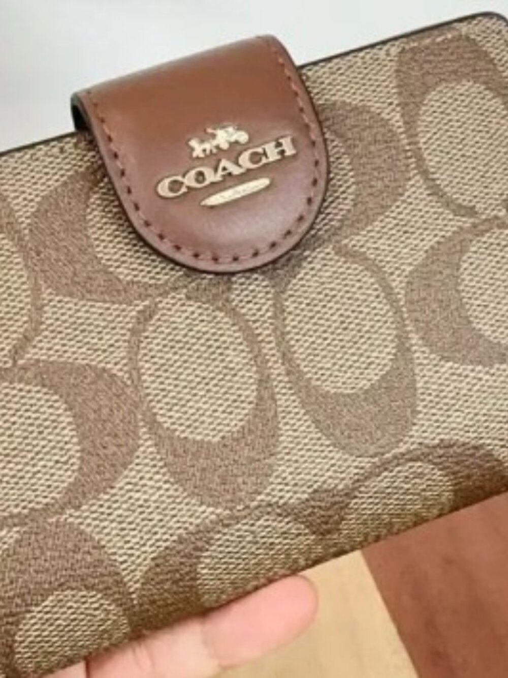 New Coach Zip Wallet‎ In Signature Canvas